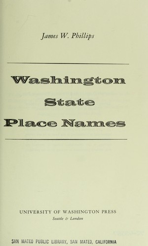 Washington State place names