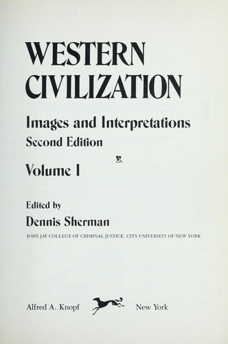 Western civilization, images and interpretations