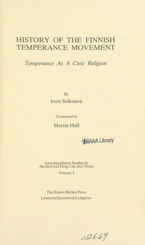History of the Finnish temperance movement