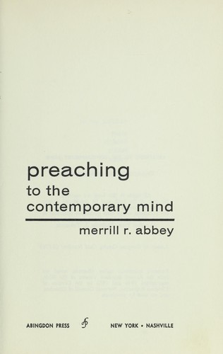 Preaching to the contemporary mind