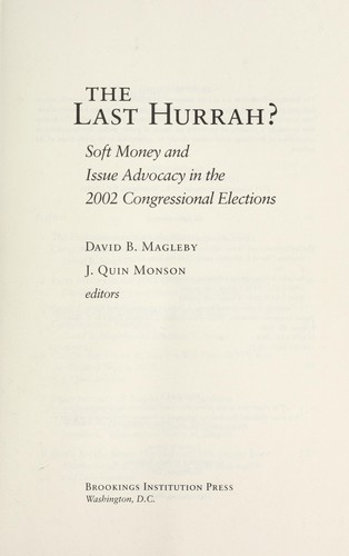 The last hurrah?