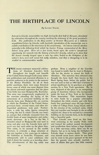 The birthplace of Lincoln