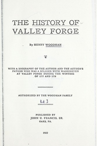 The history of Valley Forge