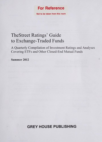 Thestreet Ratings Guide to Exchange-traded Funds Summer 2012