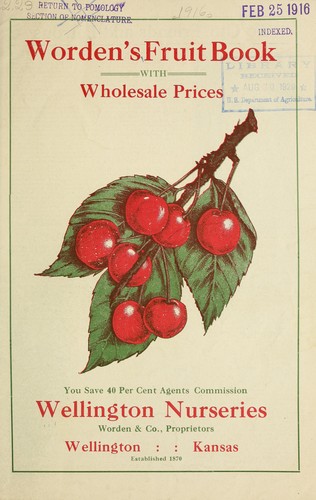Worden's fruit book with wholesale prices