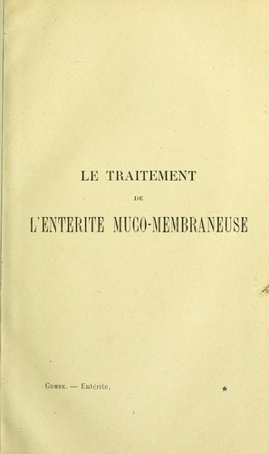 Le traitement de l'ent©♭rite muco-membraneuse