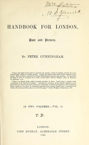 Handbook for London