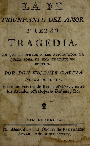 La fe triunfante del amor y cetro