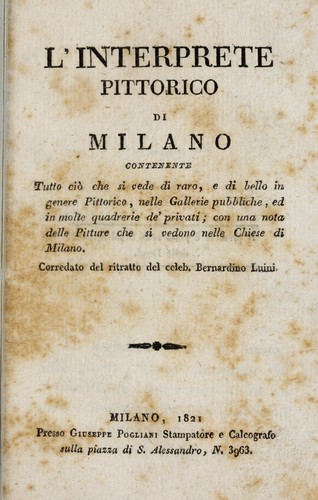 L'interprete pittorico di Milano