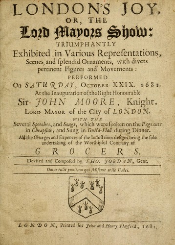 London's joy, or, The Lord Mayors show