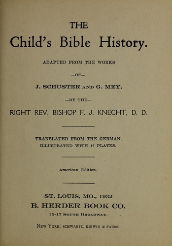 The Child's Bible history