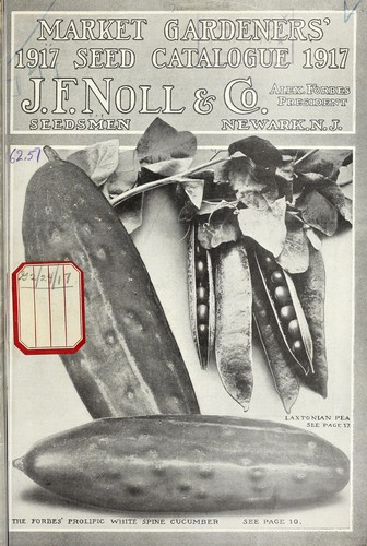 Market gardeners' seed catalogue