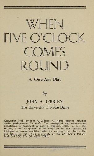 When five o'clock comes round