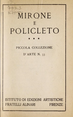 Mirone e Policleto. --