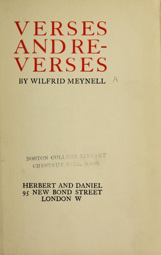 Verses and reverses
