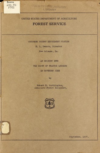 An inquiry into the costs of tractor logging in southern pine