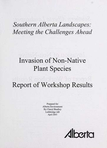 Invasion of non-native plant species