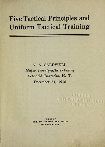 Five tactical principles & uniform tactical training
