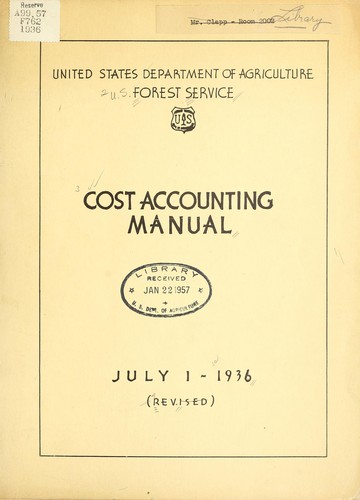 Cost accounting manual