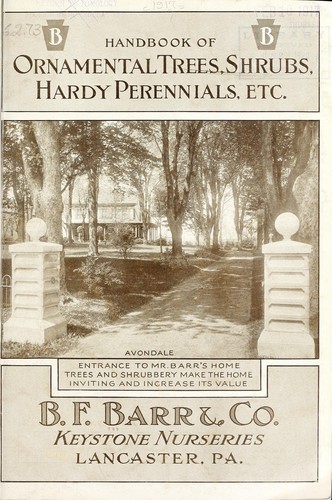 Handbook of ornamental trees, shrubs, hardy perennials, etc