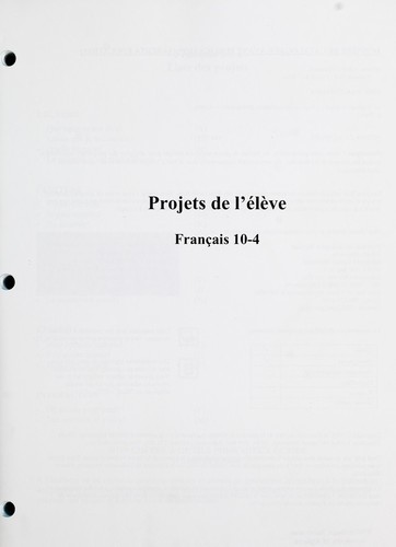 Projets de l'élève