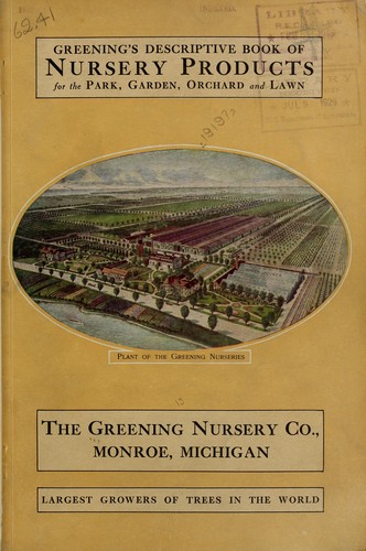 Greening's descriptive book of nursery products for the park, garden, orchard and lawn
