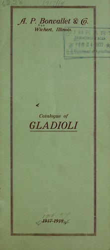 Catalogue of gladioli