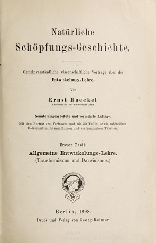 NatÃ¼rliche SchÃ¶pfungs-geschichte