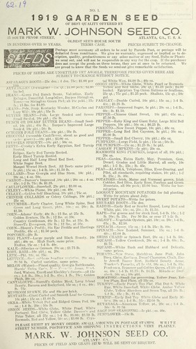 1919 garden seed of best quality