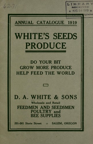 Annual catalogue 1919