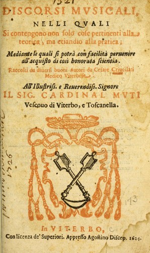 Discorsi musicali, nelli quali si contengono non solo cose pertinenti alla teorica, ma etiandio alla pratica