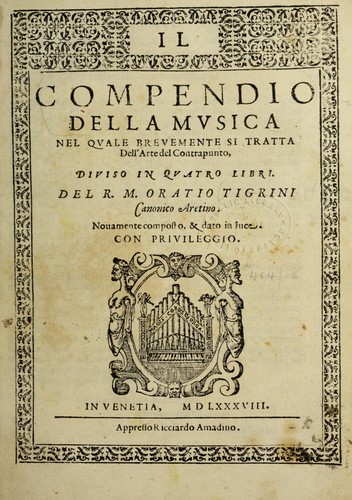 Il compendio della musica, nel quale brevemente si tratta dell'arte del contrapunto