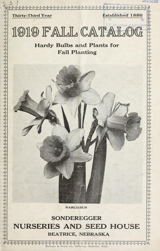 1919 Fall catalog [of] hardy bulbs and plants for Fall planting