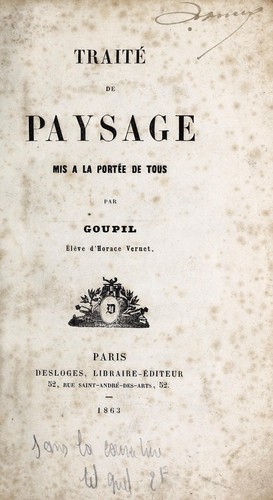 Traité de paysage mis à la portée de tous