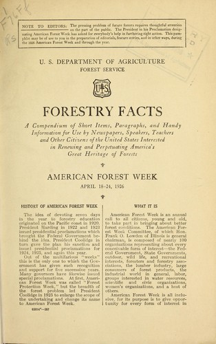 Forestry facts