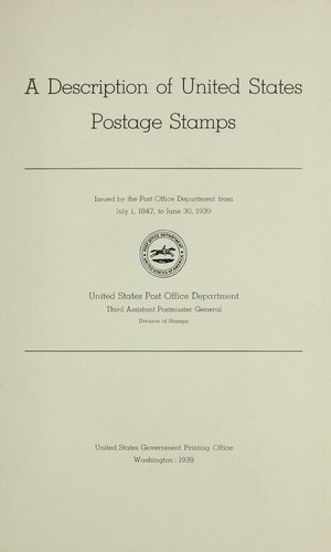 A description of United States postage stamps