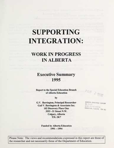 Supporting integration