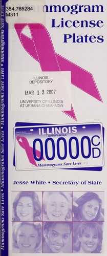Mammogram license plates