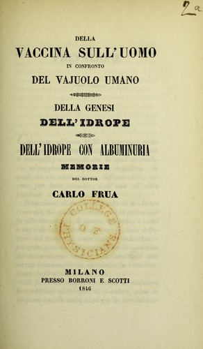 Della vaccina, sull'uomo in confronto del vajuolo umano