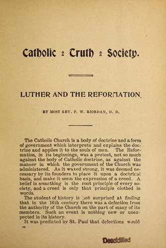Luther and the Reformation