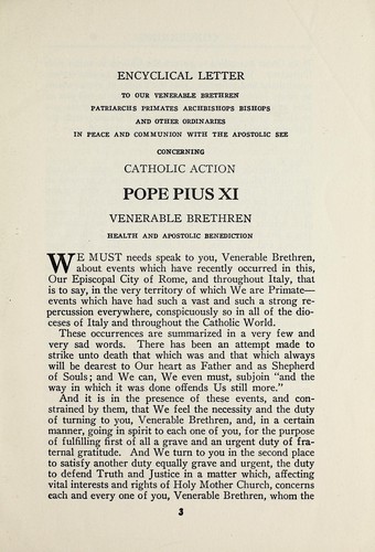 Concerning Catholic action