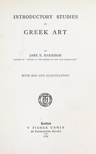 Introductory studies in Greek art