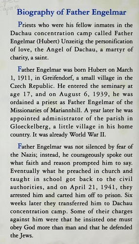 Biography of Father Engelmar