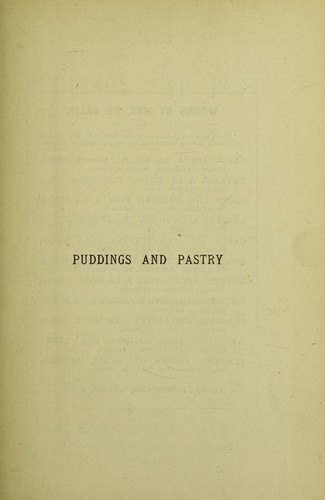 Puddings and pastry à la mode