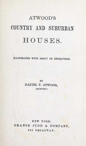 Atwood's country and suburban houses ..