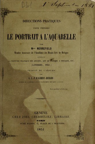 Directions pratiques pour peindre le portrait Ã  l'aquarelle