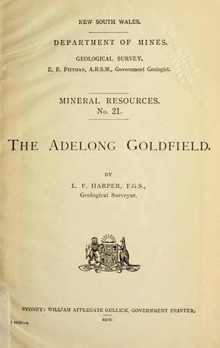 The Adelong goldfield