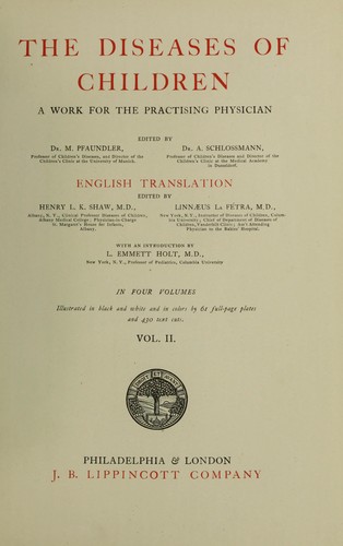 The diseases of children