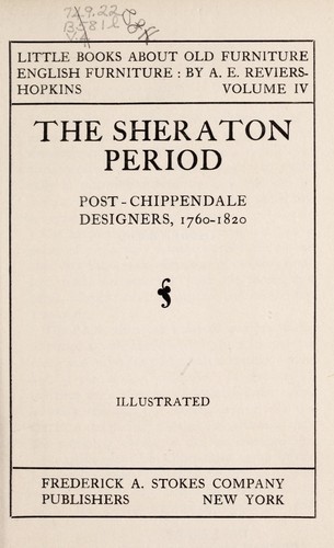 Little books about old furniture