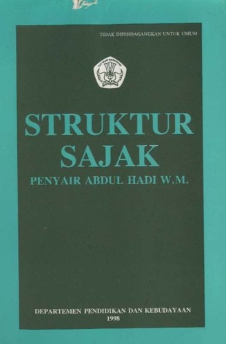 Struktur sajak penyair Abdul Hadi W.M
